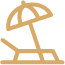 <p>Оборудованный пляж&nbsp;</p>